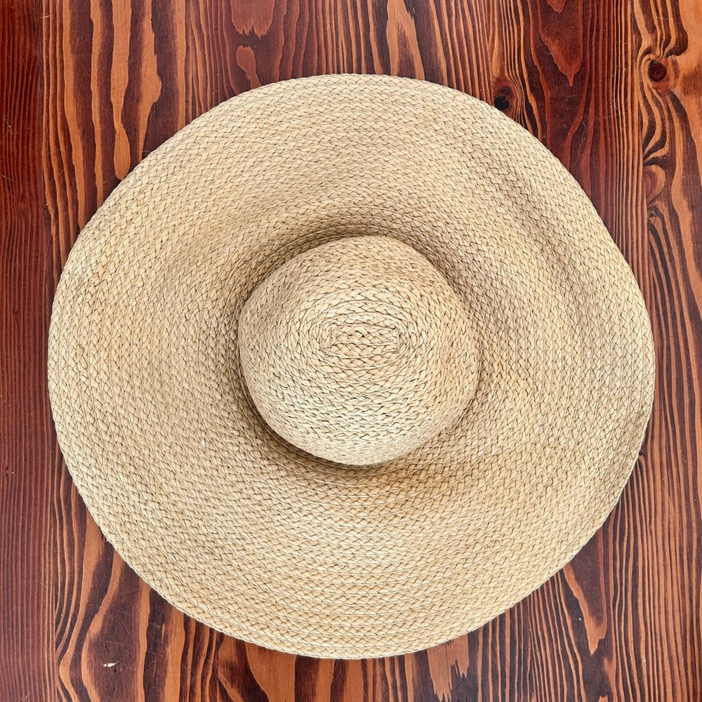 Aritzia Packable Wide Brim Straw Hat